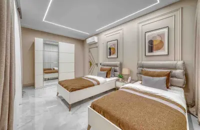 Sovereign 4+1 Eco-Luxury Detached Mansion in Alanya Tepe with Panoramic Sea & Castle Views (Fully Furnished)