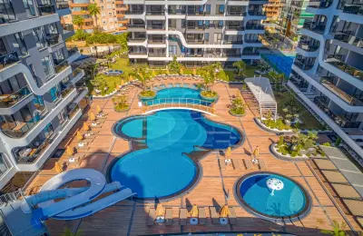 5-Star Hotel Concept Luxury Apartments for Sale in Alanya Tosmur Near Dim River