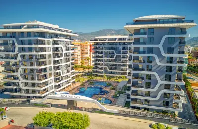 5-Star Hotel Concept Luxury Apartments for Sale in Alanya Tosmur Near Dim River
