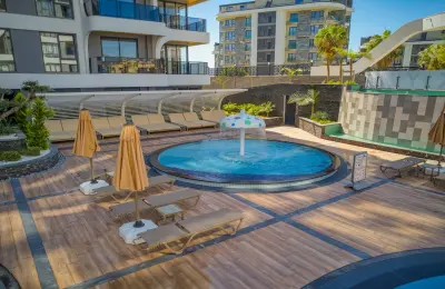 5-Star Hotel Concept Luxury Apartments for Sale in Alanya Tosmur Near Dim River