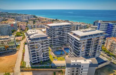 5-Star Hotel Concept Luxury Apartments for Sale in Alanya Tosmur Near Dim River