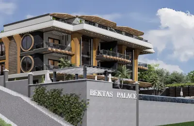 Panoramic Sea & Castle View Luxury Apartments and Penthouses for Sale in Alanya Bektaş