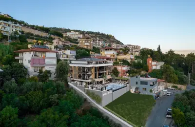 Panoramic Sea & Castle View Luxury Apartments and Penthouses for Sale in Alanya Bektaş