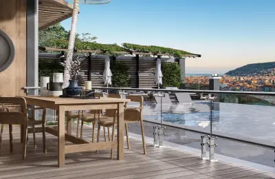 Panoramic Sea & Castle View Luxury Apartments and Penthouses for Sale in Alanya Bektaş