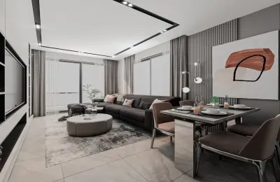 Panoramic Sea & Castle View Luxury Apartments and Penthouses for Sale in Alanya Bektaş