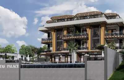 Panoramic Sea & Castle View Luxury Apartments and Penthouses for Sale in Alanya Bektaş