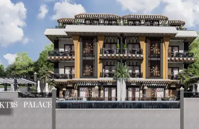 Panoramic Sea & Castle View Luxury Apartments and Penthouses for Sale in Alanya Bektaş