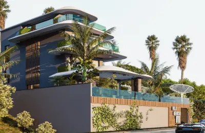 Alanya Kargıcak'ta Satılık 7+1 Panoramik Deniz Manzaralı Lüks Mega Villa