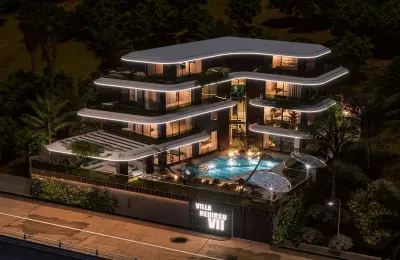 Alanya Kargıcak'ta Satılık 7+1 Panoramik Deniz Manzaralı Lüks Mega Villa