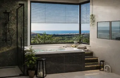 Alanya Kargıcak'ta Satılık 7+1 Panoramik Deniz Manzaralı Lüks Mega Villa