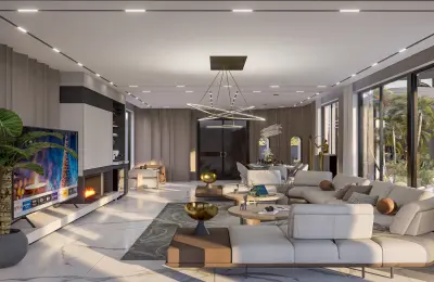 Alanya Kargıcak'ta Satılık 7+1 Panoramik Deniz Manzaralı Lüks Mega Villa