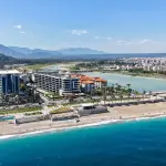 VIP-квартира 4+1 с панорамным видом на море в Makiport Residence Коньяалты (20 м до пляжа)