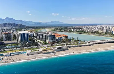 VIP-квартира 4+1 с панорамным видом на море в Makiport Residence Коньяалты (20 м до пляжа)