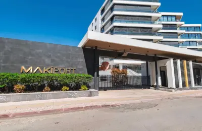 VIP-квартира 4+1 с панорамным видом на море в Makiport Residence Коньяалты (20 м до пляжа)