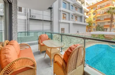 Modern Residence 1+1 and 2+1 Luxury Apartments Near the Sea in Alanya