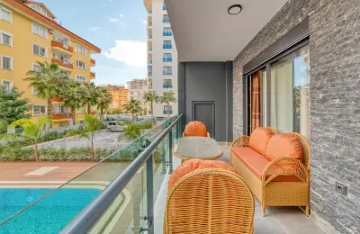 Modern Residence 1+1 and 2+1 Luxury Apartments Near the Sea in Alanya