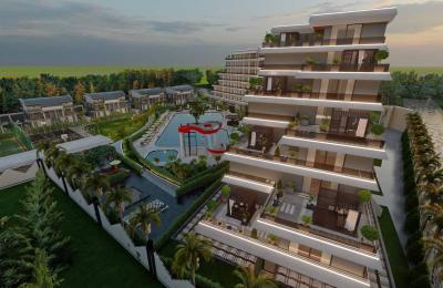 New Residential Project in Antalya: 126 Apartments & 10 Villas with Olympic Pool and Aquapark