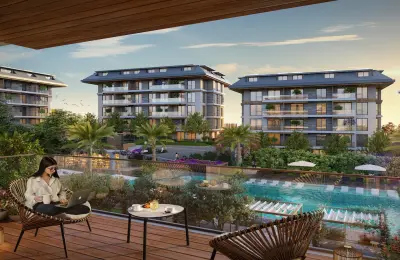 Sovereign Coastal Living: Palatial 212 m² 4+1 Executive Residence in Oba, Alanya