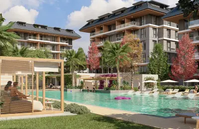 Sovereign Coastal Living: Palatial 212 m² 4+1 Executive Residence in Oba, Alanya
