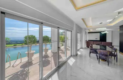 Sovereign 5+1 Triplex Eco-Luxury Mansion in Alanya Tepe with Panoramic Sea & Castle Views