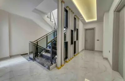 Sovereign 5+1 Triplex Eco-Luxury Mansion in Alanya Tepe with Panoramic Sea & Castle Views