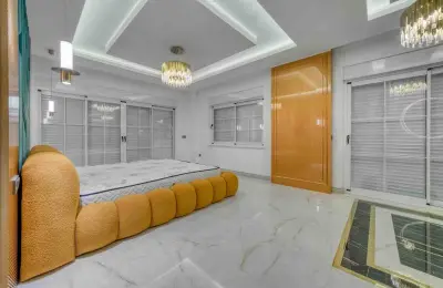 Sovereign 5+1 Triplex Eco-Luxury Mansion in Alanya Tepe with Panoramic Sea & Castle Views