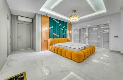 Sovereign 5+1 Triplex Eco-Luxury Mansion in Alanya Tepe with Panoramic Sea & Castle Views