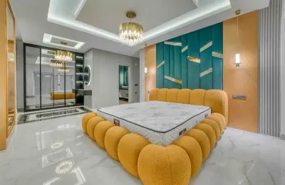 Sovereign 5+1 Triplex Eco-Luxury Mansion in Alanya Tepe with Panoramic Sea & Castle Views