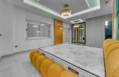 Sovereign 5+1 Triplex Eco-Luxury Mansion in Alanya Tepe with Panoramic Sea & Castle Views