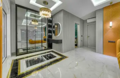 Sovereign 5+1 Triplex Eco-Luxury Mansion in Alanya Tepe with Panoramic Sea & Castle Views
