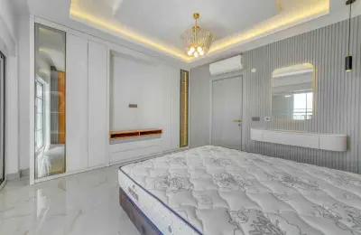 Sovereign 5+1 Triplex Eco-Luxury Mansion in Alanya Tepe with Panoramic Sea & Castle Views