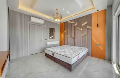 Sovereign 5+1 Triplex Eco-Luxury Mansion in Alanya Tepe with Panoramic Sea & Castle Views