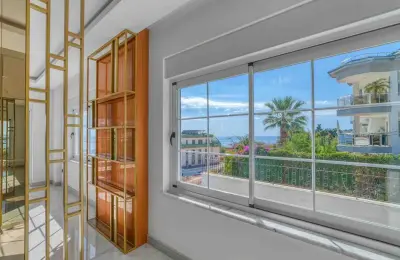 Sovereign 5+1 Triplex Eco-Luxury Mansion in Alanya Tepe with Panoramic Sea & Castle Views