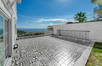 Sovereign 5+1 Triplex Eco-Luxury Mansion in Alanya Tepe with Panoramic Sea & Castle Views