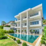 Sovereign 5+1 Triplex Eco-Luxury Mansion in Alanya Tepe with Panoramic Sea & Castle Views