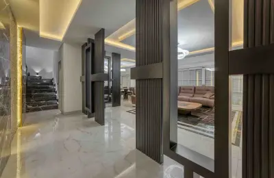 Sovereign 5+1 Triplex Eco-Luxury Mansion in Alanya Tepe with Panoramic Sea & Castle Views