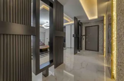 Sovereign 5+1 Triplex Eco-Luxury Mansion in Alanya Tepe with Panoramic Sea & Castle Views
