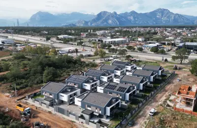 Modern 3-Bedroom Twin Villa in Antalya Döşemealtı with Private Pool & Landscaped Garden