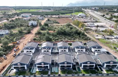Modern 3-Bedroom Twin Villa in Antalya Döşemealtı with Private Pool & Landscaped Garden