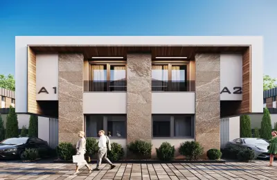 Modern 3-Bedroom Twin Villa in Antalya Döşemealtı with Private Pool & Landscaped Garden
