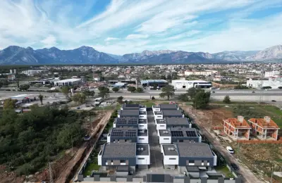 Modern 3-Bedroom Twin Villa in Antalya Döşemealtı with Private Pool & Landscaped Garden