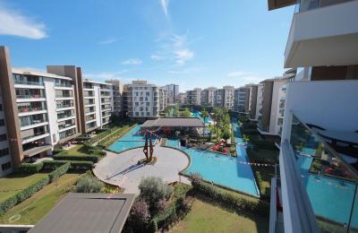 Fully Furnished 4+1 VIP Loft Duplex with Pool View in Casaba Site, Konyaalti