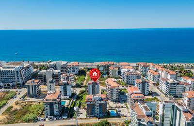 Unique Property in Alanya Kestel: Sea View 2+1 Apartment with a Separate Studio Unit