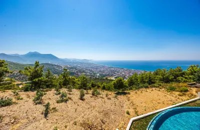 Sea View 3+1 Luxury Duplex Apartments for Sale in Alanya Bektas