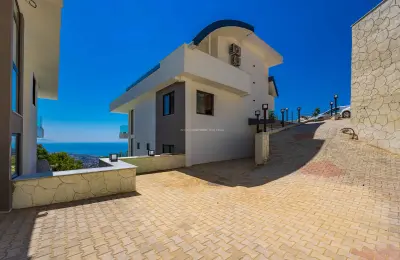 Sea View 3+1 Luxury Duplex Apartments for Sale in Alanya Bektas