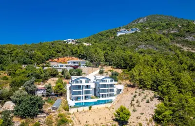 Sea View 3+1 Luxury Duplex Apartments for Sale in Alanya Bektas