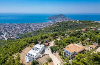 Sea View 3+1 Luxury Duplex Apartments for Sale in Alanya Bektas