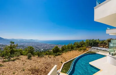 Sea View 3+1 Luxury Duplex Apartments for Sale in Alanya Bektas