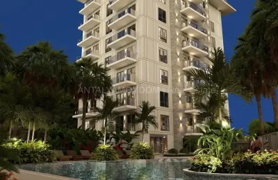 Sea View Luxury Apartments for Sale near Cleopatra Beach Alanya 580m to Sea