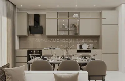 Sea View Luxury Apartments for Sale near Cleopatra Beach Alanya 580m to Sea